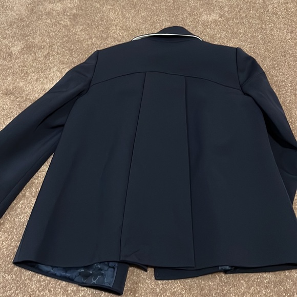 Pink Tartan Navy Peacoat - Picture 5 of 6